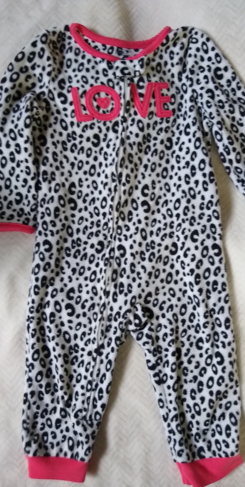Fleece footless pajamas. So cute!